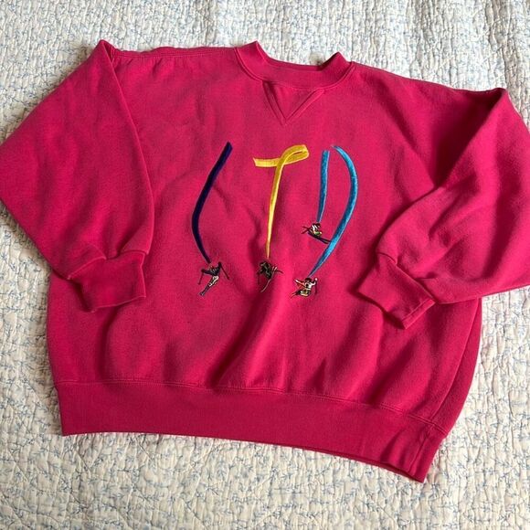 Vintage LimitedToo Kids Embroidered Ski Sweatshirt - Picture 1 of 9